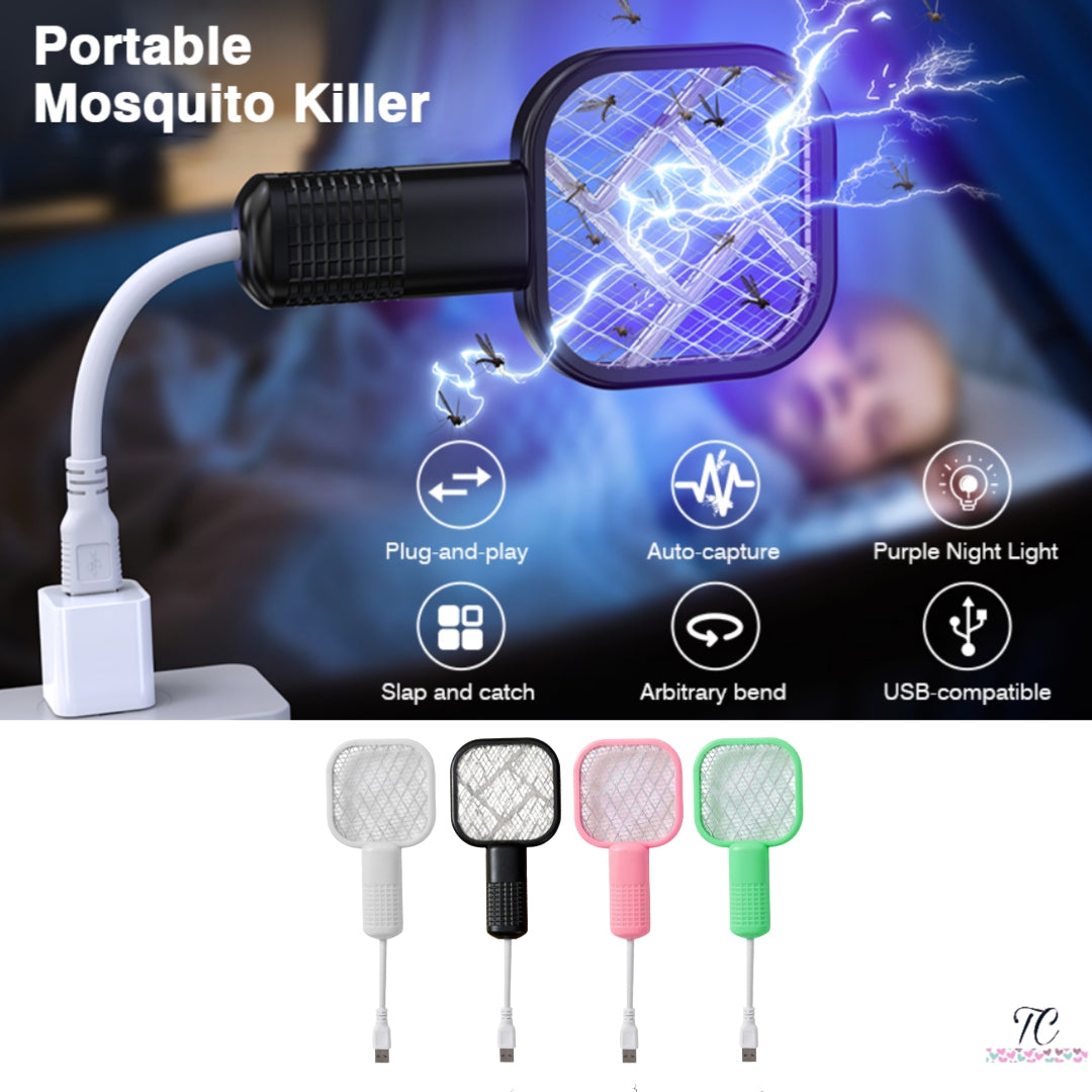 Mini USB Mosquito Killer Lamp – Portable Electric Mosquito Trap, UV Insect Killer Night Light for Home, Silent & Energy Efficient Bug Zapper