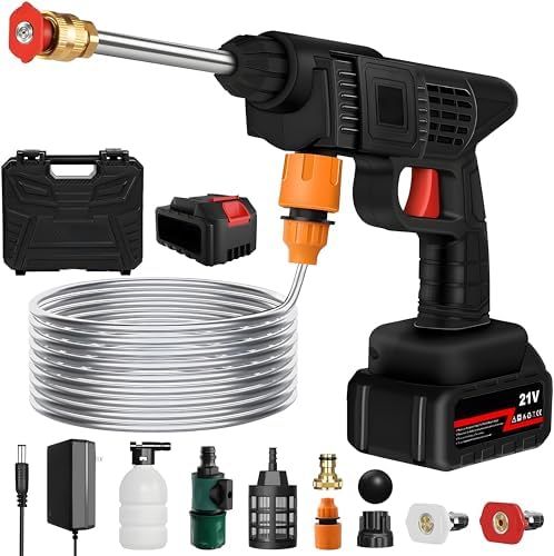 Automatic Cordless Car Wash Spray Gun 48V High Pressure Wireless Foam Jet Washer Rechargeable Lithium Battery Portable Cleaner