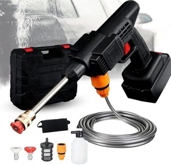 Automatic Cordless Car Wash Spray Gun 48V High Pressure Wireless Foam Jet Washer Rechargeable Lithium Battery Portable Cleaner